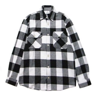 ROTHCO ロスコ EXTRA HEAVYWEIGHT FLANNEL L/S SHIRT 4739/WHITE/BLACK