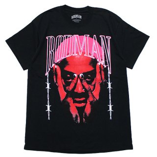 RODMAN BRAND åɥޥ֥ BARBWIRE PINK S/S TEE/BLACK