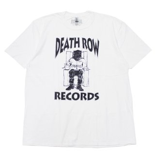 DEATHROW RECORDS デスロウレコード ELECTRIC CHAIR LOGO S/S TEE/WHITE