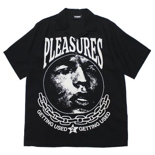 PLEASURES ץ쥸㡼 USED S/S SHIRT/BLACK