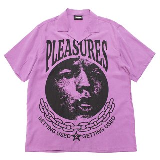 PLEASURES ץ쥸㡼 USED S/S SHIRT/PURPLE