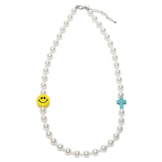 INCOGNITO インコグニート PEARL BEADS NECKLACE/YELLOWxLIGHT BLUE