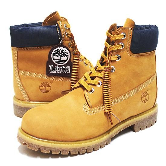 TIMBERLAND ティンバーランド 6INCH PREMIUM BOOT/WHEAT NUBUCKxNAVY