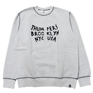 THUMPERS ѡ STONE LOGO CREWNECK SWEAT/GREY