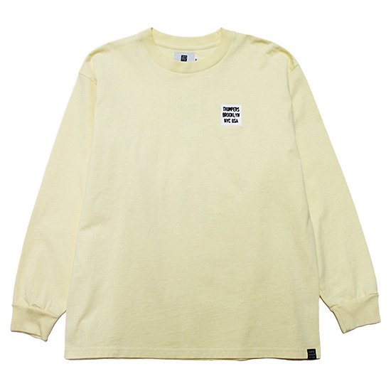 THUMPERS サンパーズ BOX LOGO L/S TEE/NATURAL - SOULSTYLE