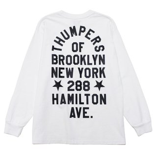 THUMPERS ѡ ADDRESS L/S TEE/WHITE