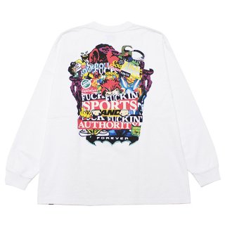 THUMPERS ѡ AUTHORITY L/S TEE/WHITE