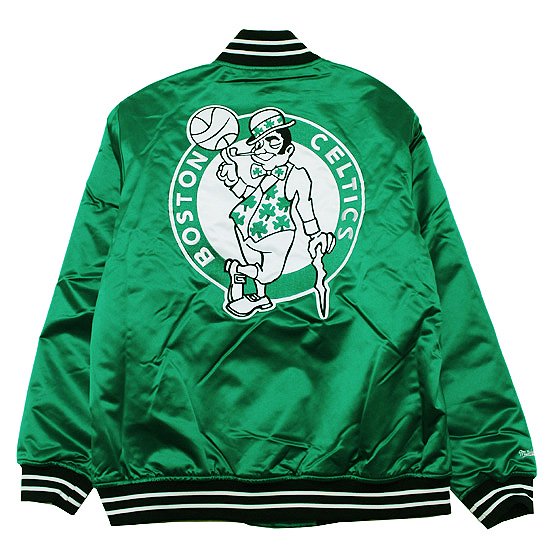 Heavyweight Satin Jacket Boston Celtics