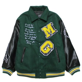 WHAT IT ISNT ART BY MARKGONZALES ワットイットイズント マークゴンザレス STADIUM JACKET 2H5-62923/GREEN