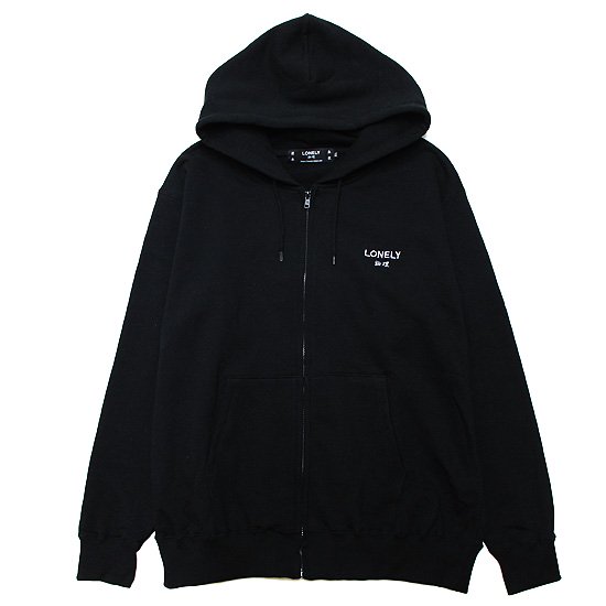 LONELY 論理 ロンリー TENJOTENKA YUIGADOKUSON ZIP HOODIE/BLACK - SOULSTYLE