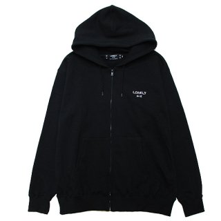 LONELY  ꡼ TENJOTENKA YUIGADOKUSON ZIP HOODIE/BLACK