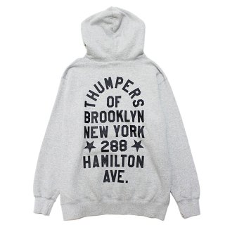 THUMPERS ѡ ADDRESS HOODIE/GREY