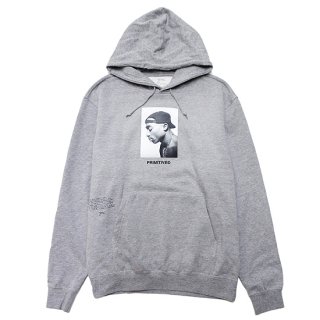 PRIMITIVExTUPAC ץߥƥx2ѥå NO CHANGES HOOD/HEATHER GREY