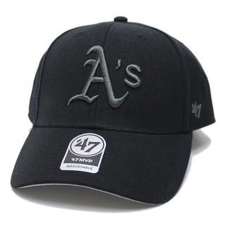 '47 եƥ֥ OAKLAND ATHLETICS '47 MVP CAP/BLACKxCHARCOAL LOGO