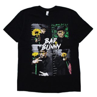 THREADS ON DEMAND åɥǥޥ BAD BUNNY FLORAL S/S TEE/BLACK