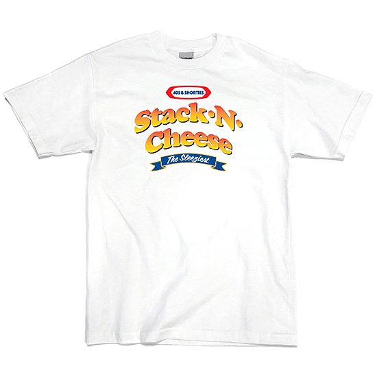 40s & SHORTIES フォーティーズアンドショーティーズ STACK N CHEESE S/S TEE/WHITE - SOULSTYLE