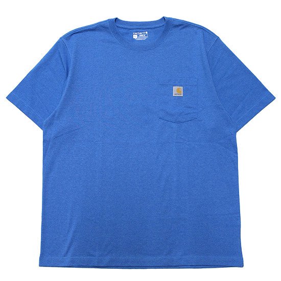 CARHARTT カーハート WORKWEAR POCKET S/S TEE K87/MARINE BLUE HEATHER, - SOULSTYLE