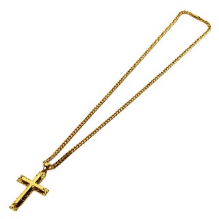 ADVANCE アドバンス CROSS GOLD CHAIN NECKLACE 2050/GOLD