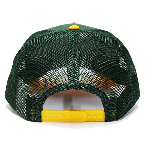 NEWERA ニューエラ GREENBAY PACKERS 9FORTY A-FRAME TRUCKER CAP/CILANTRO  GREENxGOLD - SOULSTYLE