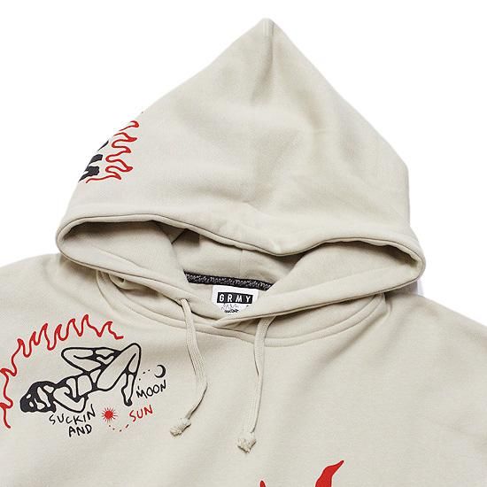 Grimey Back At You Wide Hole Vintage パーカー GRIMEY BACK AT YOU WIDE HOLE VINTAGE HOODIE RED | FW23 – Grimey