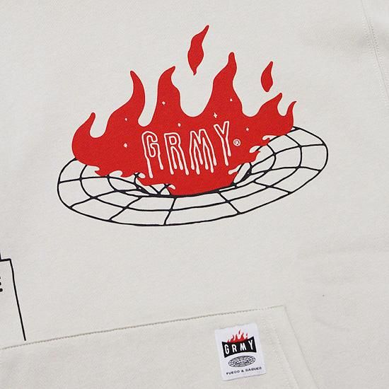 Grimey Back At You Wide Hole Vintage パーカー GRIMEY BACK AT YOU WIDE HOLE VINTAGE HOODIE RED | FW23 – Grimey