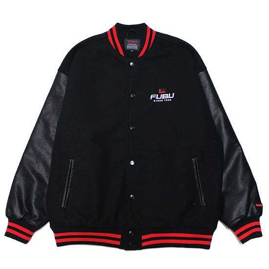 FUBU フブ VARSITY JACKET/BLACK - SOULSTYLE