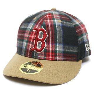 NEWERA ˥塼 BOSTON REDSOX PLAID LP 59FIFTY CAP/KHAKIxCHECK