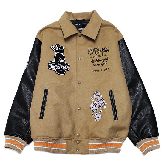 WHAT IT ISNT ART BY MARKGONZALES ワットイットイズント マークゴンザレス STADIUM JACKET  2H5-63820/CAMEL - SOULSTYLE