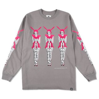 THUMPERS サンパーズ CANDY RABBIT L/S TEE/COOL GREY