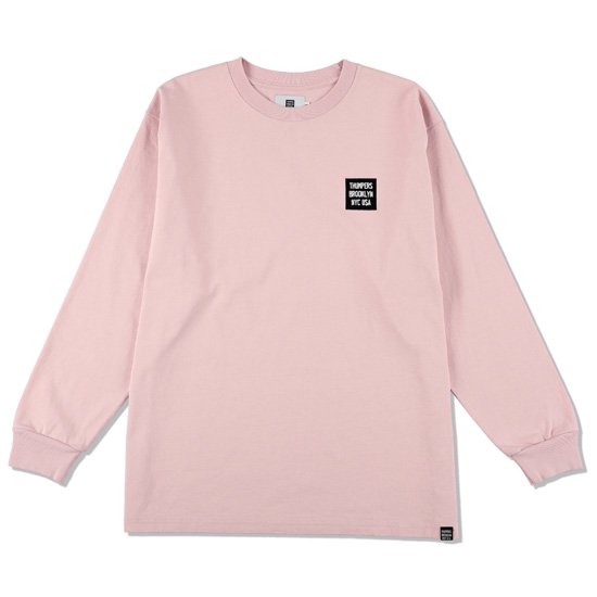 THUMPERS サンパーズ BOXLOGO L/S TEE/BLUSH - SOULSTYLE