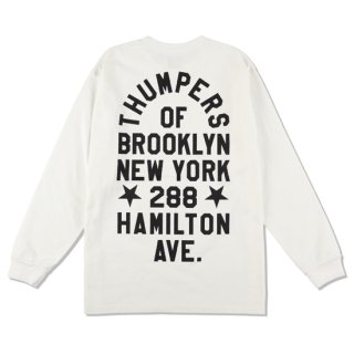 THUMPERS ѡ ADDRESS L/S TEE/WHITE