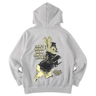 THUMPERS ѡ WHERE RABBITES DARE HOODIE/GREY