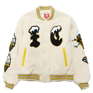 ICECREAM ꡼ FLAP JACK VARSITY JACKET/FOG