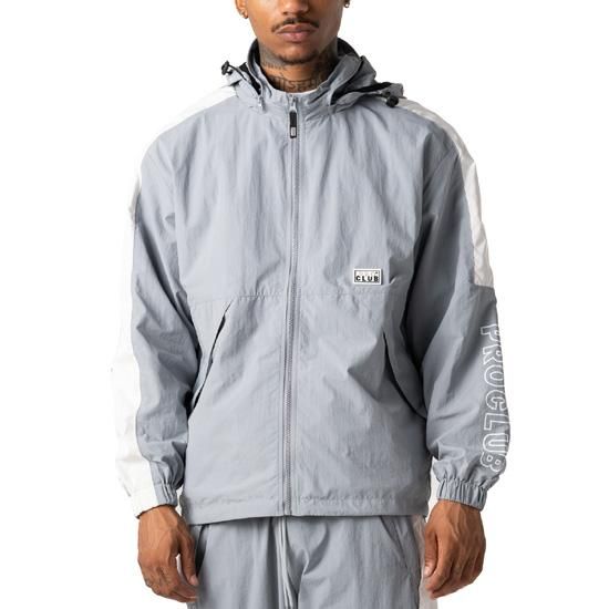 PRO CLUB プロクラブ FULL COURT WINDBREAKER JACKET/SLATE - SOULSTYLE