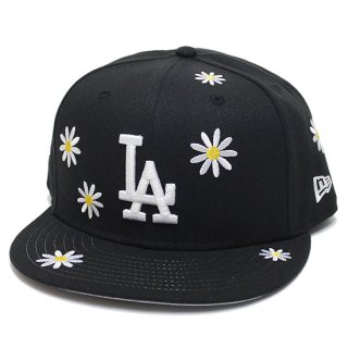 NEWERA ˥塼 LOSANGELES DODGERS FLOWER EMBROIDERY 59FIFTY CAP/BLACK