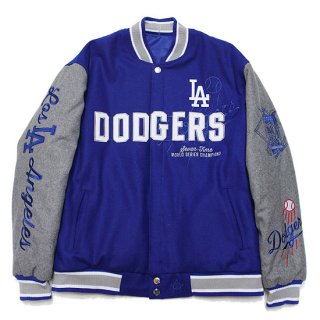 JH DESIGN ǥ LOSANGELES DODGERS REVERSIBLE WOOL STADIUM JACKET/ROYAL