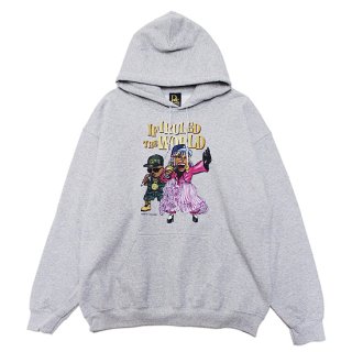 RAP ATTACK åץå Fuckin' Jay IF I RULED THE WORLD HOODIE RASP24-PU002/SPORT GREY