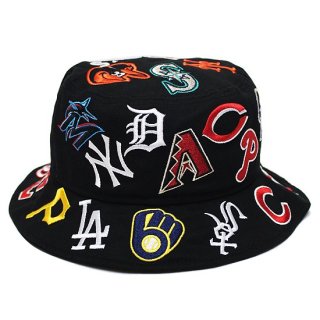 NEWERA ˥塼 ALLOVER MLB BUCKET HAT/BLACK