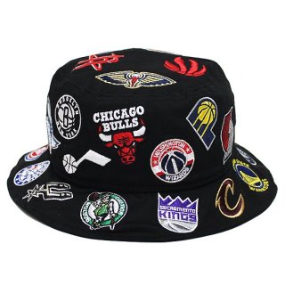 NEWERA ˥塼 ALLOVER NBA BUCKET HAT/BLACK