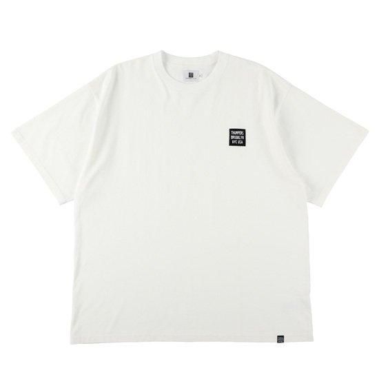 THUMPERS サンパーズ BOX LOGO L/S TEE/WHITE THUMPERS NYC BOX LOGO L/S TEE（WHITE）