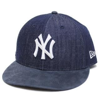 NEWERA ˥塼 NEWYORK YANKEES DENIM SUEDE 2TONE LP 59FIFTY CAP/INDIGO DENIMxNAVY