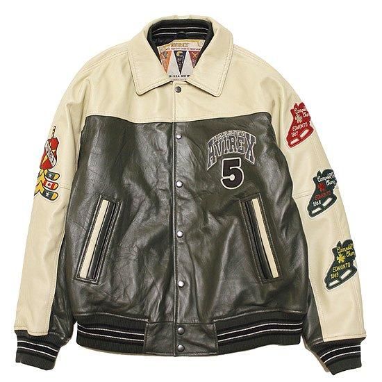 AVIREX アヴィレックス WILD BEARS LEATHER STADIUM JACKET AVIREX アヴィレックス WILD BEARS LEATHER STADIUM JACKET