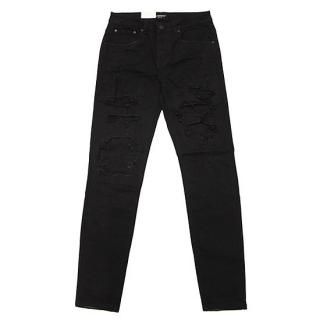 VICTORIOUS LA ȥꥢ RIP&REPAIR DENIM PANTS/BLACK