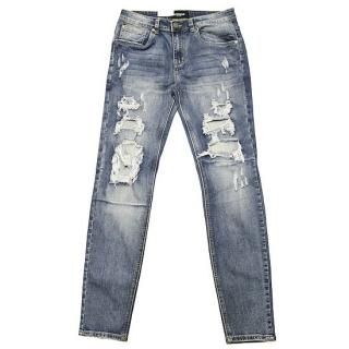 VICTORIOUS LA ȥꥢ RIP&REPAIR DENIM PANTS/INDIGO