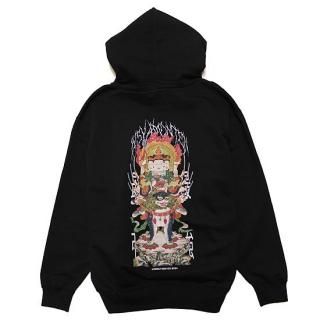 LONELY  ꡼ BISYAMONTEN HEAVY HOODIE/BLACK