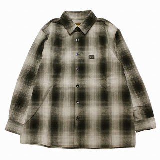 FB COUNTY եӡƥ CHECKER FLANNEL L/S SHIRT/BLACKxGREY