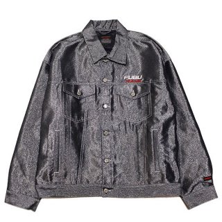 FUBU ե METALLIC DENIM JACKET/SILVER