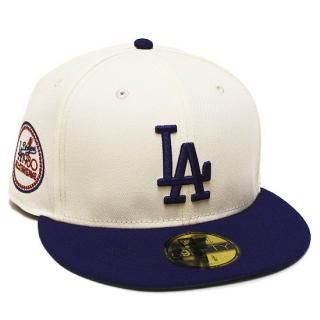 NEWERA ˥塼 LOSANGELES DODGERS COOPERSTOWN 80S 2TONE 59FIFTY CAP/CHROME WHITExDARK ROYAL