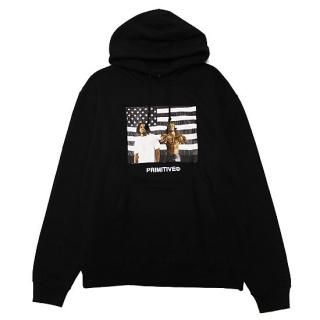 PRIMITIVExOUTKAST ץߥƥxȥ㥹 STRIPES HOOD/BLACK