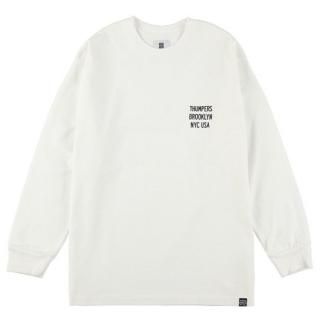 THUMPERS ѡ LOGO L/S TEE/WHITE